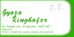 gyozo ringhofer business card